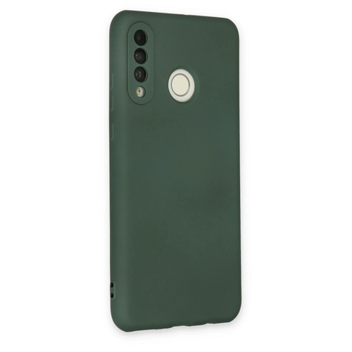 Newface Huawei P30 Lite Klf Nano ii Kadife Silikon - Koyu Yeil
