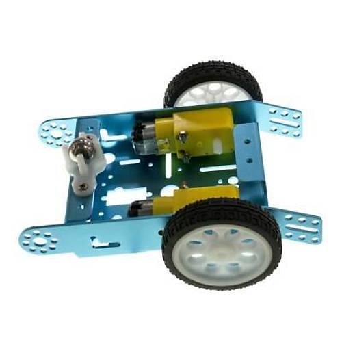 2wd mBot Alminyum Ara Kiti - Mavi ( Motor ve Tekerlek Dahil)