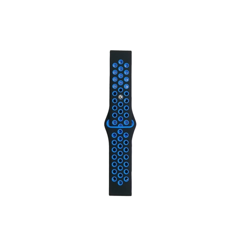 Newface Watch 22mm Spor Delikli Kordon - Siyah-Mavi
