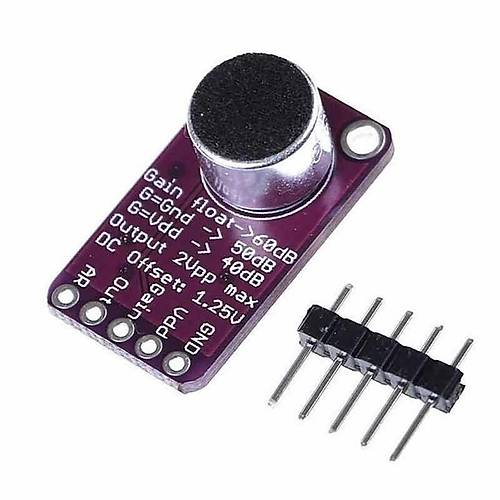 Max9814 Mikrofon Amplifikatr CMA-4544PF-W Yksek