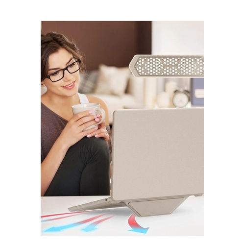 Newface Macbook Air 13.6 Macbook Deri Kapak - Gold
