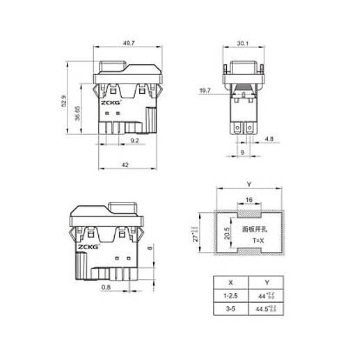 ZCD-01 4-Pin Elektromanyetik Switch