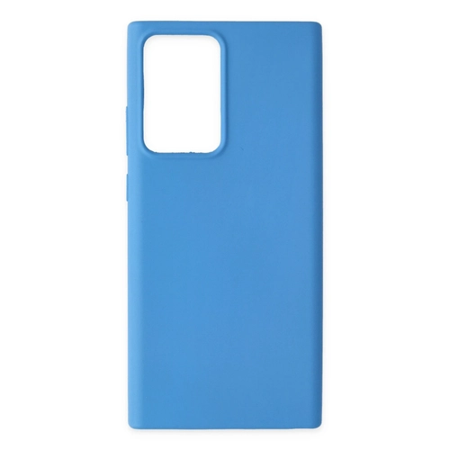 Newface Samsung Galaxy Note 20 Ultra Klf Nano ii Kadife Silikon - Mavi
