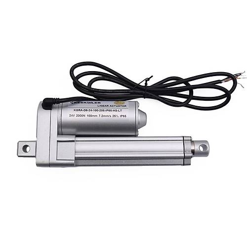 KGRA 24V 100MM 2000N IP65 Hall Sensrl Lineer Motor