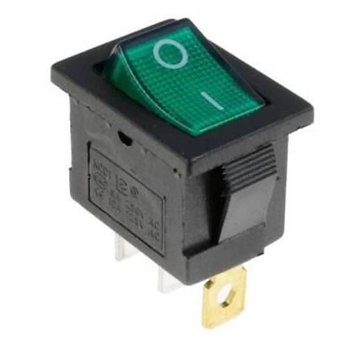 KCD1-1 Yeil Ikl On/Off Anahtar 3 Pin