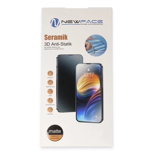 Newface Xiaomi Redmi Note 13 4G 3D Antistatik Mat Seramik Nano Ekran Koruyucu