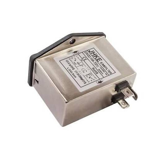 EMI Filtre 10A Anahtarl Erkek Power Soketi - Sigorta Yuval