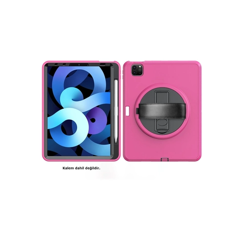 Newface iPad Pro 11 (2018) Klf Hand Strap Tablet Klf - Pembe