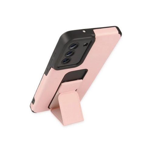Newface Samsung Galaxy S21 FE Klf Mega Standl Silikon - Pudra
