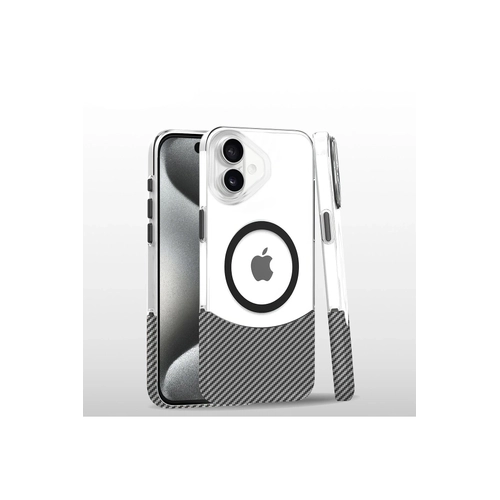 Joko iPhone 16 Carbon Puzzle Magsafe Kapak - Beyaz