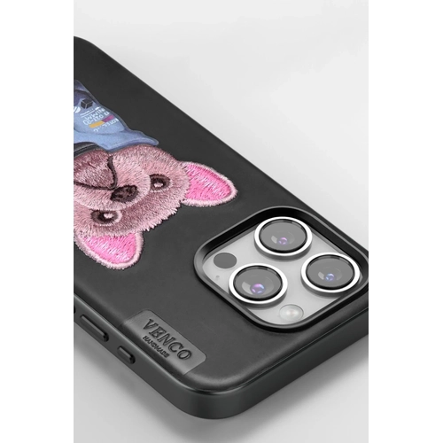 Venco iPhone 11 Cute Desenli Kapak - Koyu Kahve