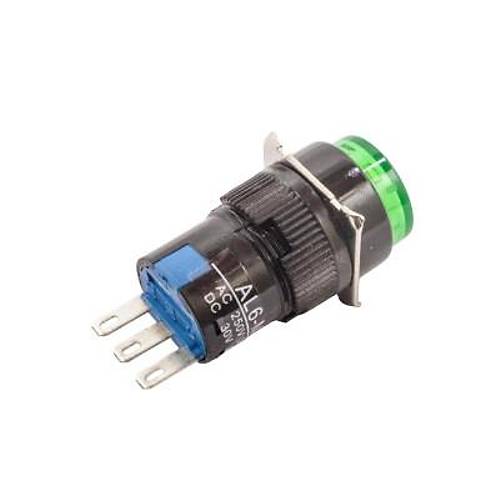 AL6-M 16mm 30V Yeil Yayl Buton