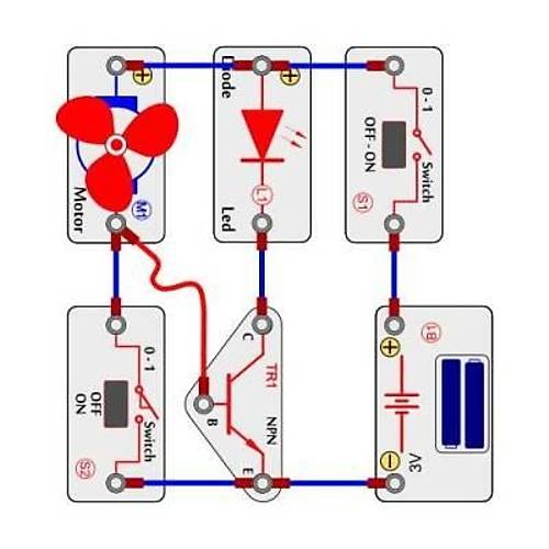 Blok Devreler Elektronik Eitim Seti - 135 Proje