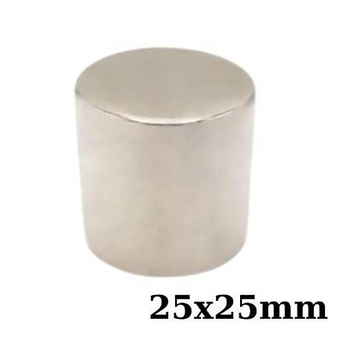 25x25mm Neodyum Gl Mknats - Neodim Magnet