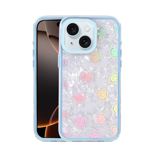 Newface Apple iPhone 15 Lumi Desenli Kapak - Mavi