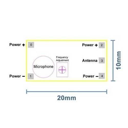 88-108MHz Mini Kablosuz FM Verici Modülü