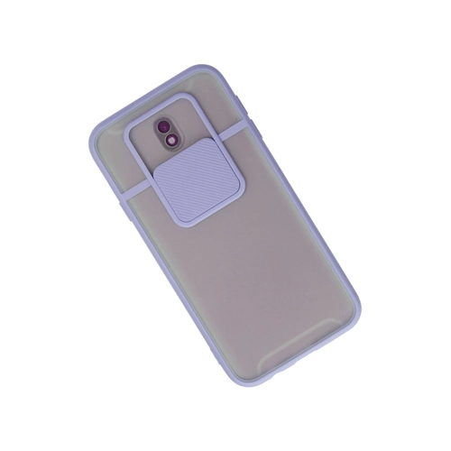 Newface Samsung Galaxy J7 Pro / J730 Klf Palm Buzlu Kamera Srgl Silikon - Lila