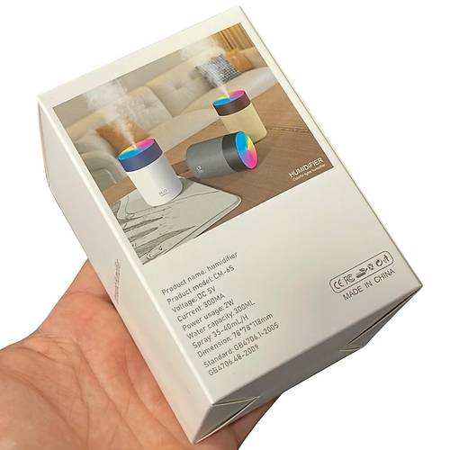 DivexUSB Led Ikl Hava Nemlendirici Colorful Humidifier Gri H-41