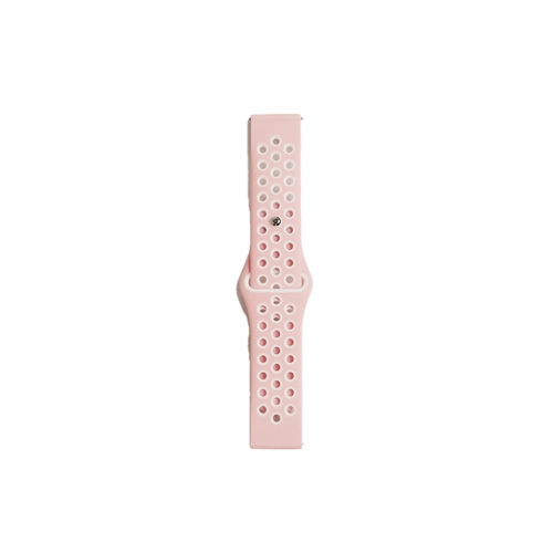 Newface Watch 22mm Spor Delikli Kordon - Pembe-Beyaz