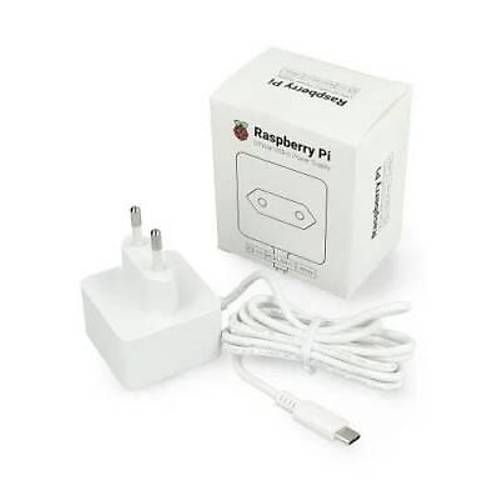 Orjinal Raspberry Pi Adaptr 5V 3A - Beyaz