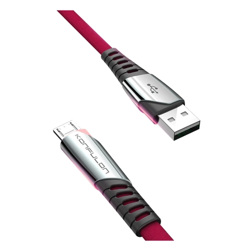 Konfulon DC16 Micro USB Kablo 1M 2.4A - Krmz