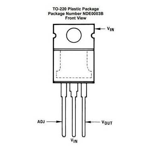LM337T TO-220 Ayarlanabilir Voltaj Regülatörü