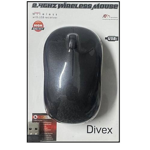 2.4GHz USB Alcl Wireless Mouse Kablosuz Bilgisayar Faresi Siyah DM-12