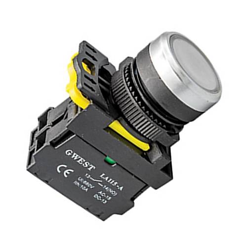 Gwest A5-31D-110 22mm Beyaz Led Ikl Yayl Start Buton 110V 1NO