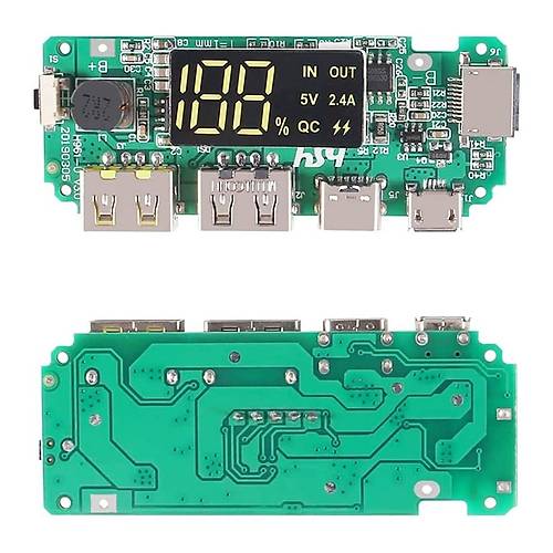 ift USB 5V 2.4A Ledli Micro Type-C Powerbank Modl