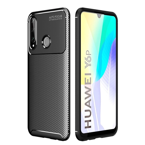 Newface Huawei Y6P Klf Auto Focus Karbon Kapak - Siyah