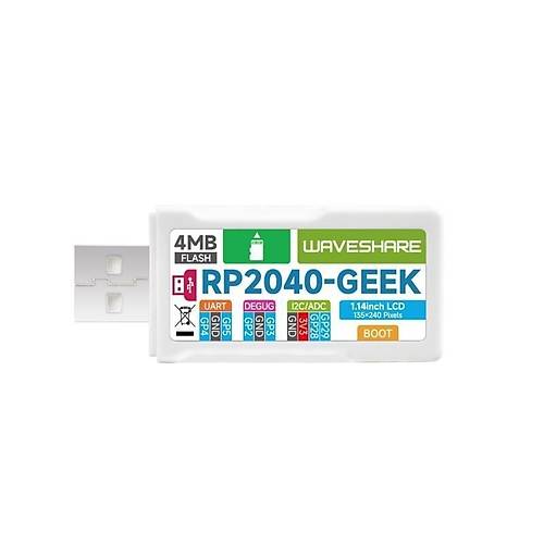 Waveshare RP2040-GEEK Gelitirme Kart