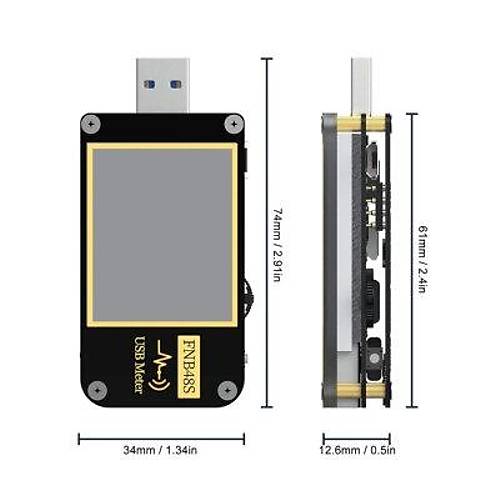 FNB48S Bluetooth USB Test Cihaz - Voltaj ve Akm ler
