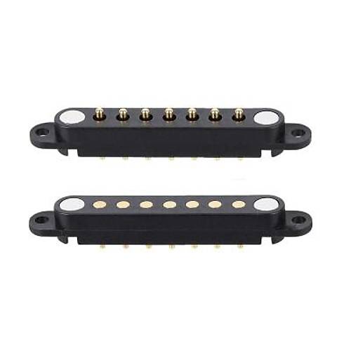 7-Pin 2.54mm Pogo Pin Manyetik Konnektr Takm - Kulakl