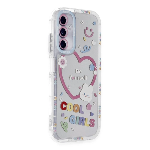 Newface Samsung Galaxy A15 4G Kılıf Reflexion Desenli Kapak - Desen 1