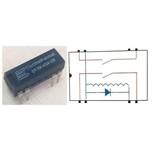 GR208-AD24-12V Reed Rle ift Kontak N/O 12VDC 0.5A