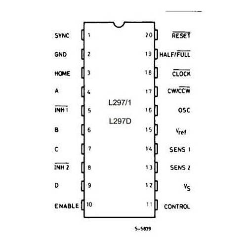 L297D SOIC-20 Smd Motor Sürücü Entegresi