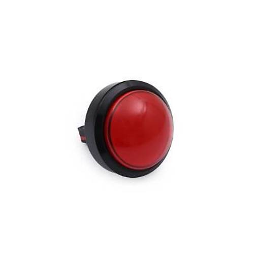 60mm 12V Bombeli Ikl Oyun Makinesi Butonu - Krmz