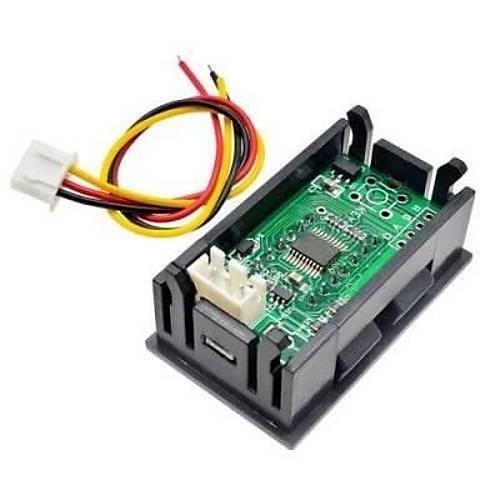 DC 0-33.000V Yksek Hassasiyetli Dijital Voltmetre - Krmz