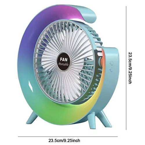 Divex Renkli 3 Modlu Tanabilir Masast Fan Mavi PV-16