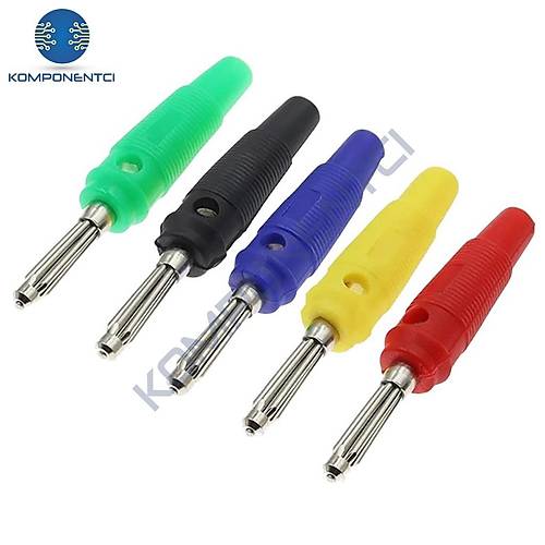 IC-238B Banana Jak Silikonlu CX-06 Yeil