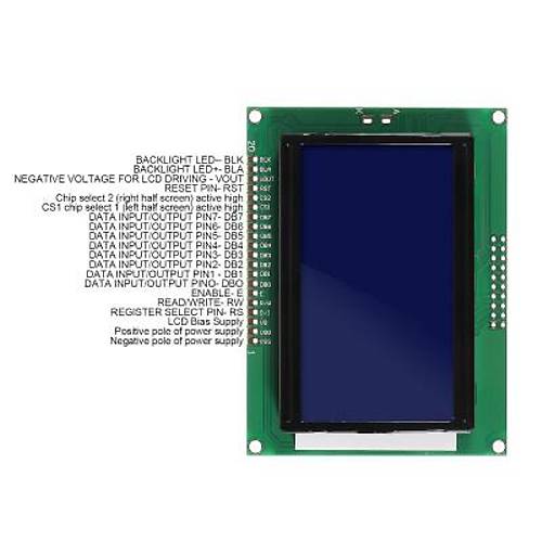 128x64 Grafik LCD Mavi