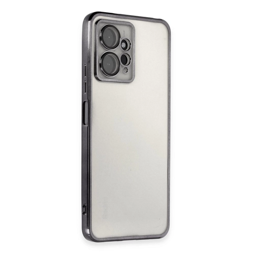 Newface Xiaomi Redmi Note 12 4G Klf Razer Lensli Silikon - Siyah