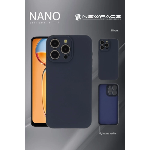 Newface Xiaomi Redmi Note 13 4G Klf Nano ii Kadife Silikon - Mavi