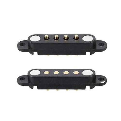 4-Pin 2.54mm Pogo Pin Manyetik Konnektr Takm - Kulakl