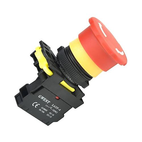 Gwest A5-01ZS 22mm Kalc Acil Stop Mantar Buton 40mm 1NC