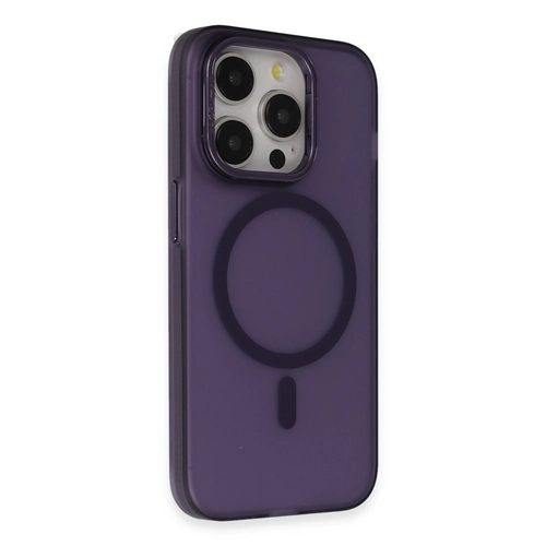 Joko iPhone 14 Pro Frost Standl Magsafe Kapak - Derin Mor