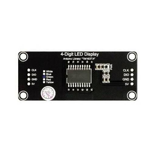 TM1637 4 Digit Led Display Saat Modl - Yeil