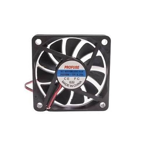 60x60x10mm 12V 0.13A Fan 2 Kablolu