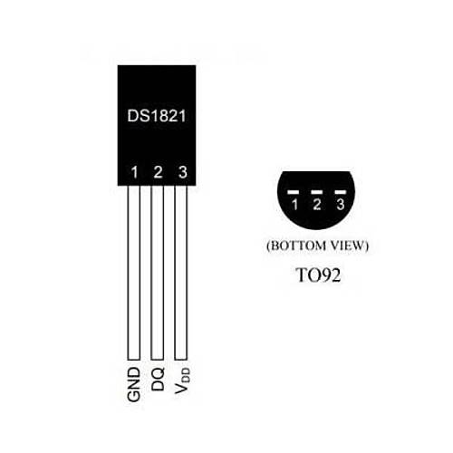 DS1821 TO-92 Scaklk Sensr Entegresi