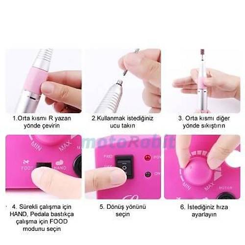Sina Manikr Pedikr Trnak Trp Seti - Pembe